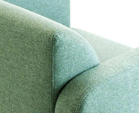 Colourful, fire retardant upholstery for armchairs, chairs and sofas in lounges, foyer, entrance and waiting rooms