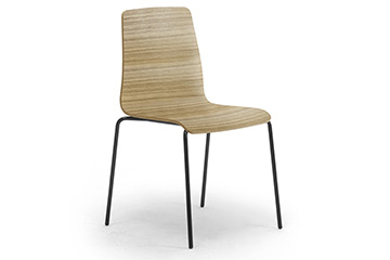 silla madera para cursos formacion congresos Zerosedici wood