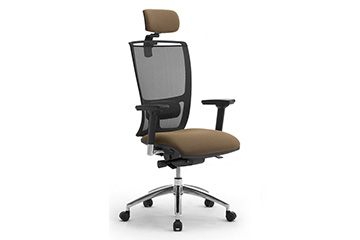 sillas de oficina con estilo minimalista en malla transpirable Cometa