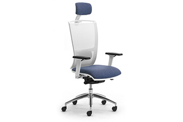 silla de oficina blanca con diseno moderno Cometa W