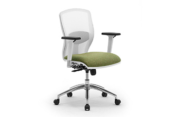 Sillas de malla blanca transpirable para puestos de trabajo y sillas operativas de oficina con reposabrazos Sprint Re