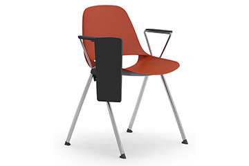 sillas monocasco con mesa plegable para cursos y conferencias Cosmo