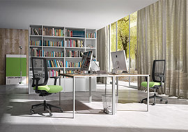 sillas y sillones de malla para oficinas operativas y puestos de trabajo Wiki-Re