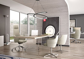 Sillones y sillas de direccion de alto impacto para oficina y estudio Opera
