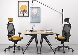 silla ergonomica de oficina y estudio con malla blanca y estilo moderno Active-RE
